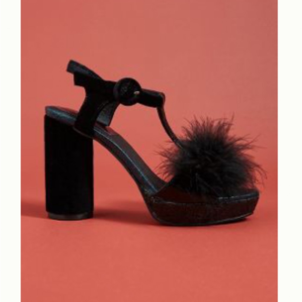 Gioseppo Pommed & Glittered Platform Heel